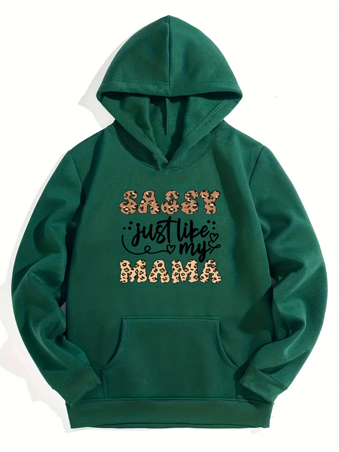 Girls 'Sassy Just Like My Mama' Hooded Sweatshirt - Youth Long Sleeve Pullover