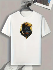 Chimpanzee Print Men's Comfy T shirt