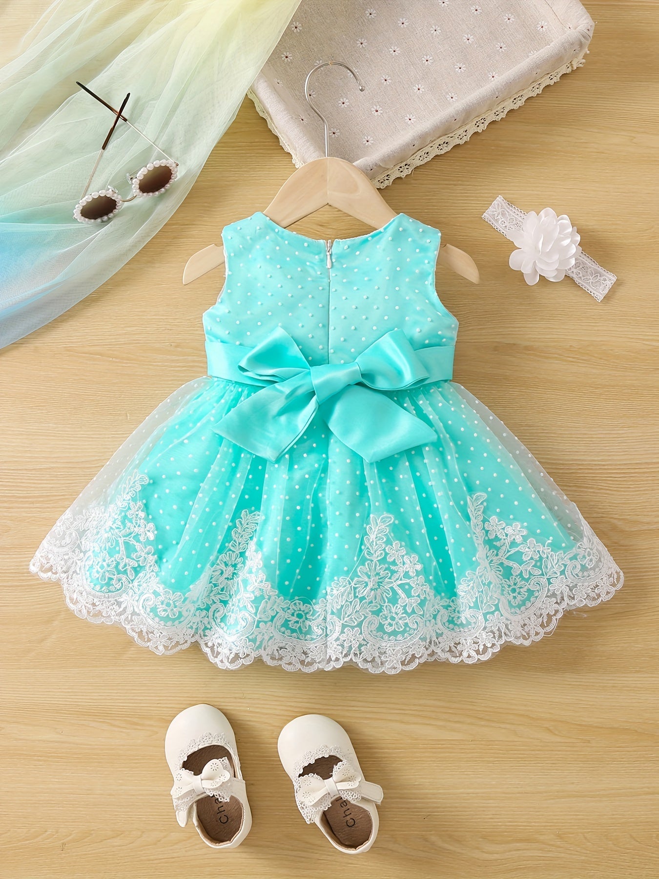 Baby Girl Fancy Princess Dress Floral Mesh Casual Tank Dres Party Dress