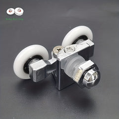 4pcs Shower Door Runner 23mm 25mm Bathroom Pulley Zinc Alloy Roller
