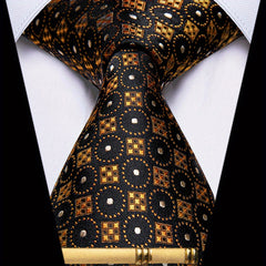 Men's Formal Silk Paisley Necktie Clip For Party Wedding