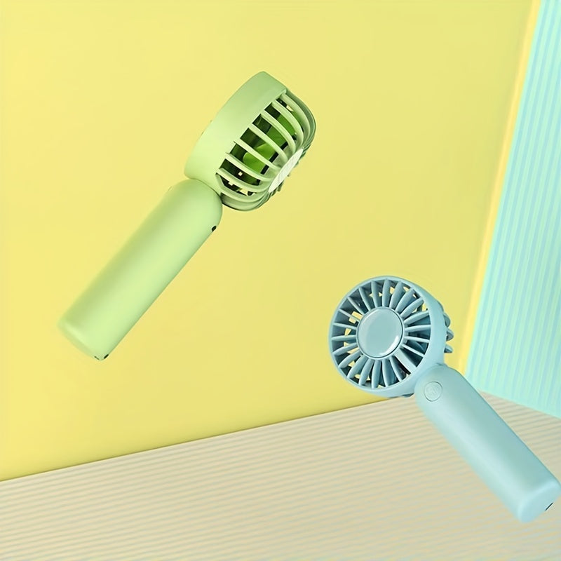 Mini Portable Double Blades Small Fan USB Rechargeable Fan