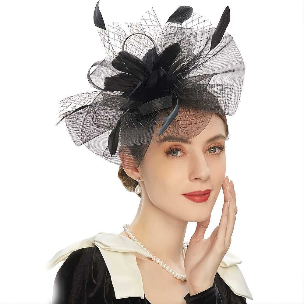 Fascinators Hat Women Tea Party Headband Kentucky Derby Wedding Cocktail Flower