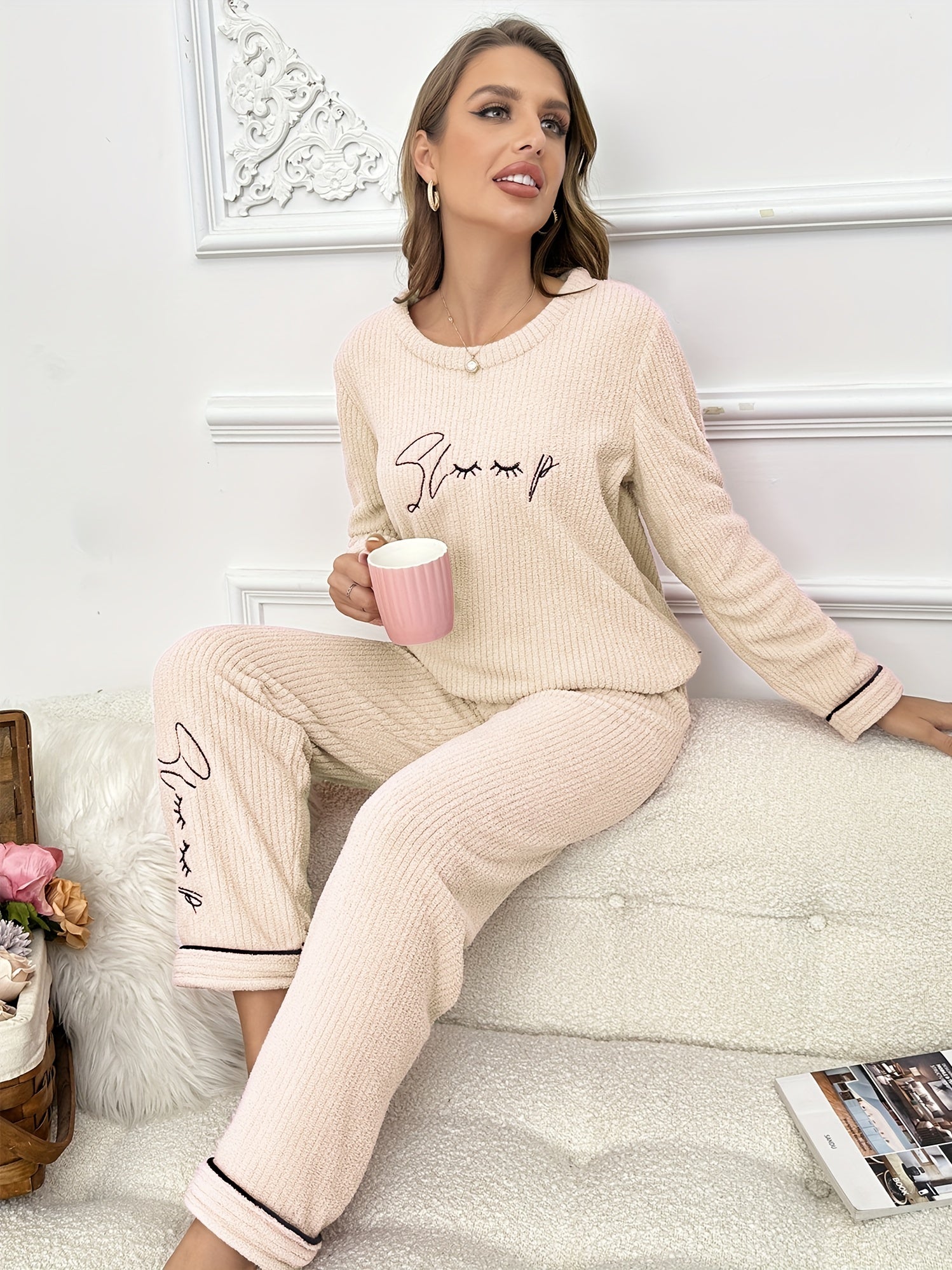 Cozy Striped Pajamas Set for Women