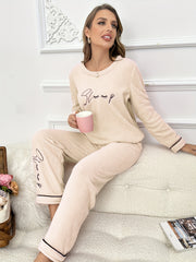 Cozy Striped Pajamas Set for Women