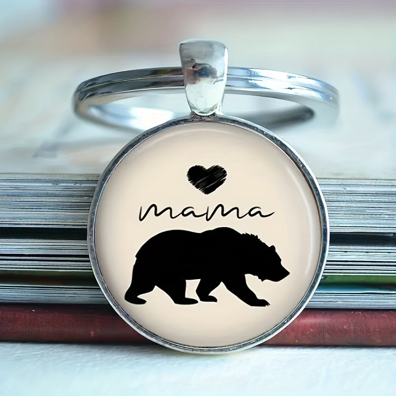Vintage Bear Love Keychain Boys Bag Wallet Accessory