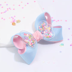 Star Bow Hair Clips for Baby Girls