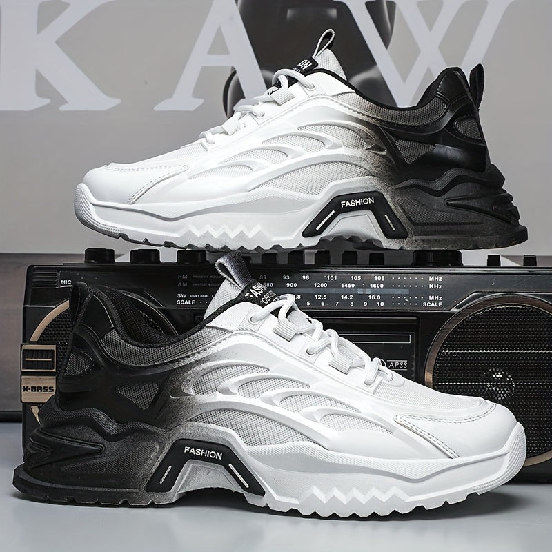 Men's Gradient Chunky Sneakers Dad Shoes Athletic Shoes