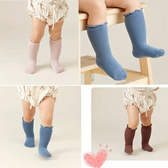 6 Pairs of Knee High Socks for Baby Boys & Girls 0-5T