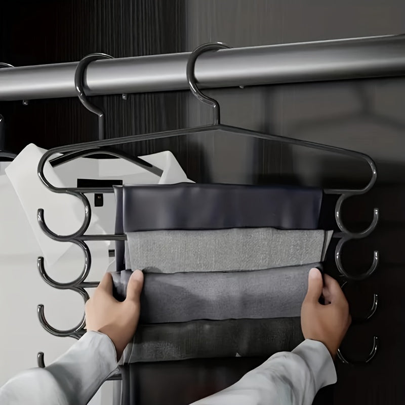 5-Layer Closet Storage Organizer for Neatly Organizing Pants, Towels, Scarves