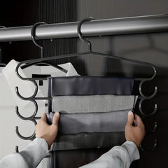 5-Layer Closet Storage Organizer for Neatly Organizing Pants, Towels, Scarves