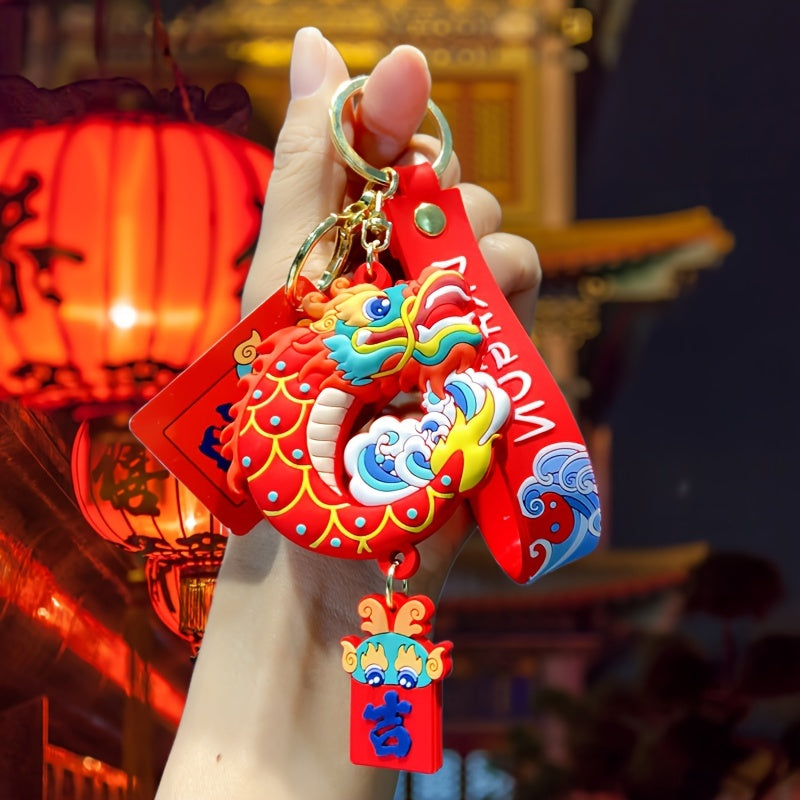 Dragon Keychain Cartoon Zodiac Bag Backpack Pendant Year Gift