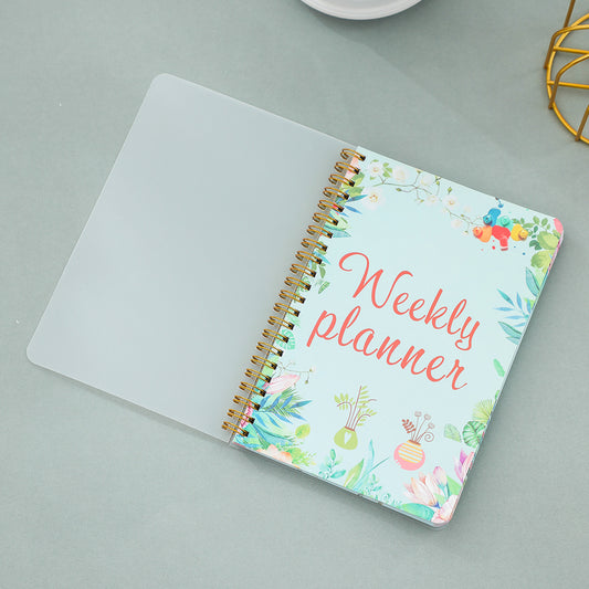 A5 Weekly Planner Coil Notebook 72 Sheets