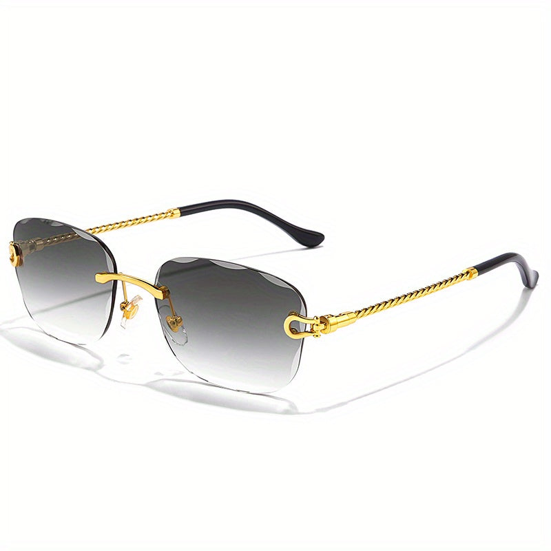 Men's Rimless Sunglasses UV Protection for Beach