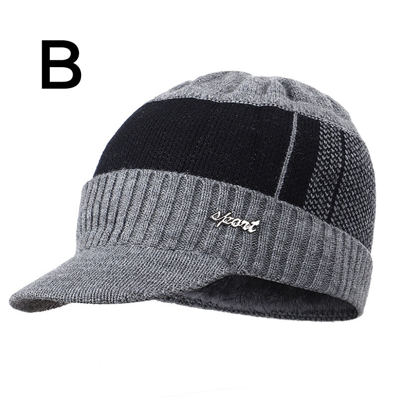 Thermal Fleece Hat Halter Set Thickened