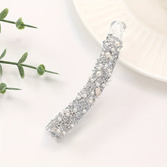 Diamond Pearl Hair Clip Elegant Hairpin Accessory