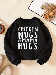 Girls' Chicken Nugs Mama Hug Sweatshirt