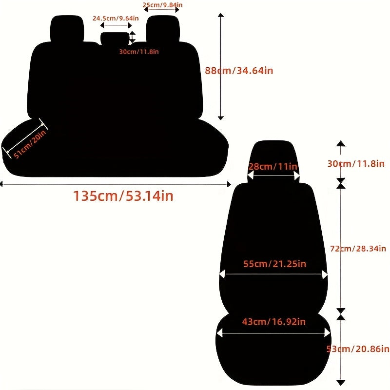 1PC PU Leather Car Front Seat Cover All Seasons Universal For Five Seater Cars