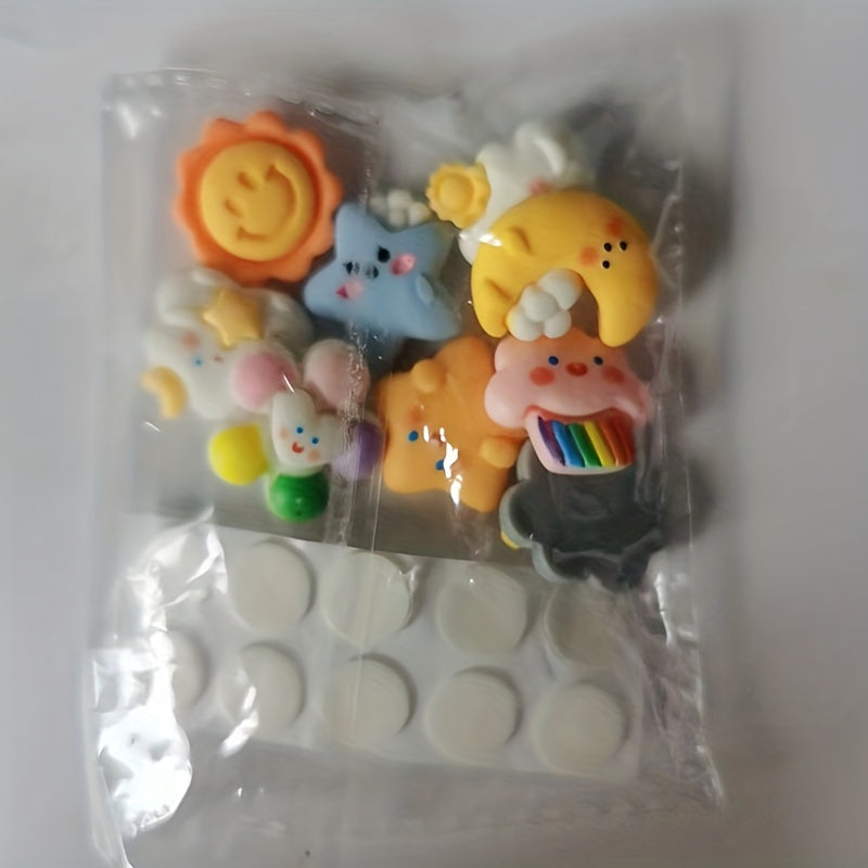 9pcs Weather Resin DIY Kit for Phone Case Hair Clip