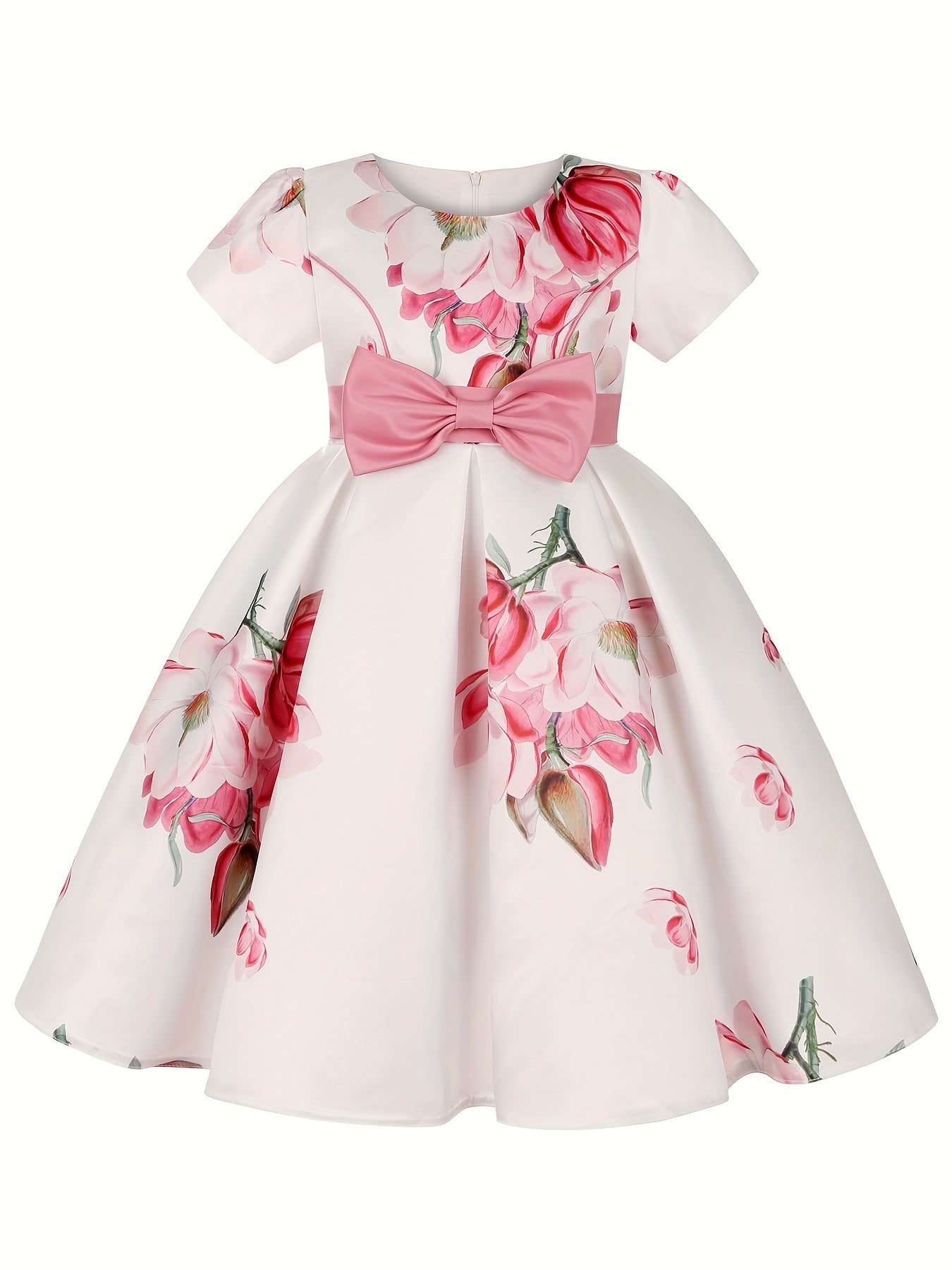 Floral Print Dress for Baby Girls - Ideal for Dance Classes & Parties