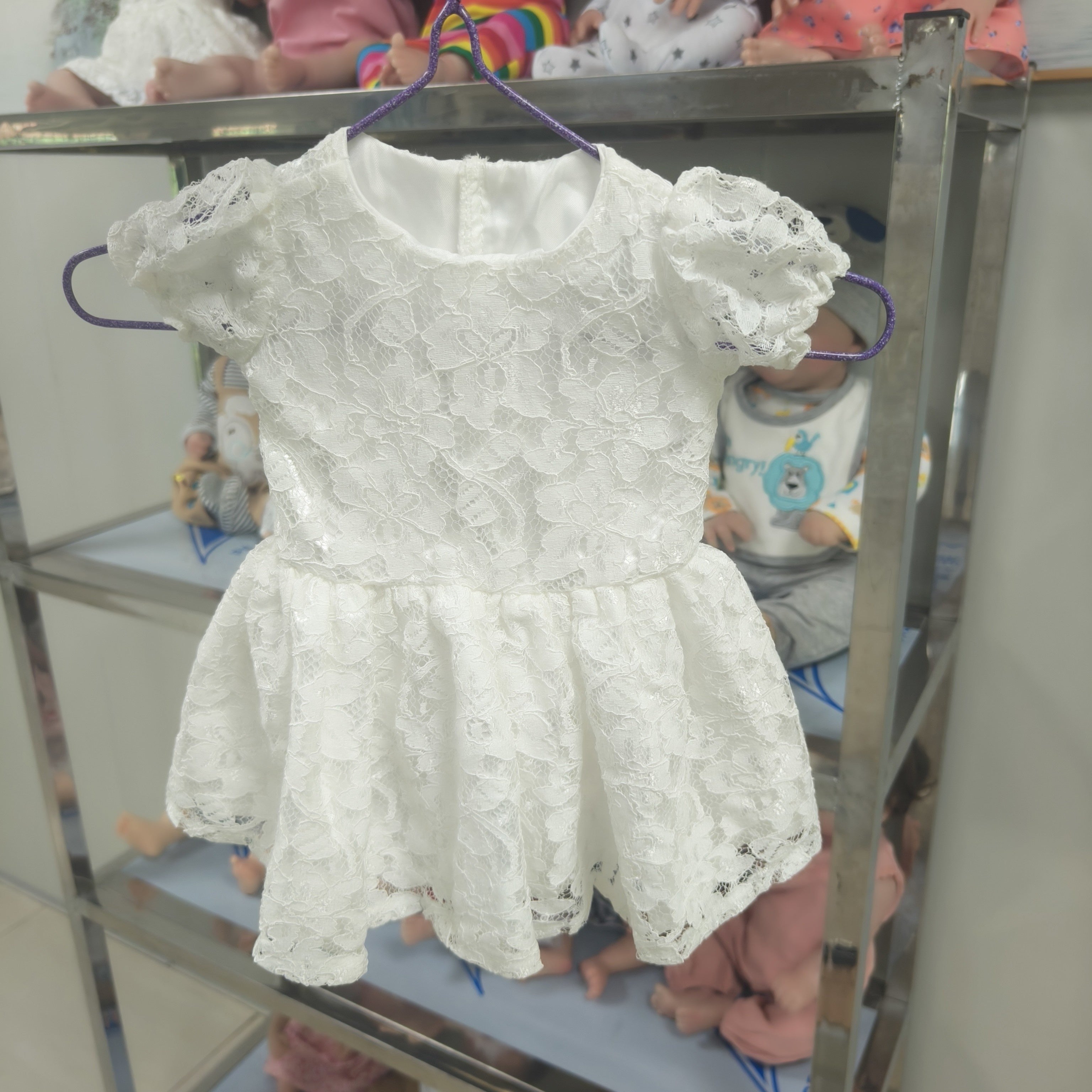 Lace Dress for 45 72 55 Dolls - Perfect Princess Outfit
