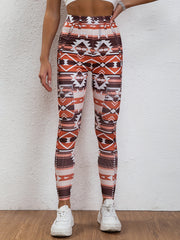 Geometric Pattern Yoga Pants High Stretch Leggings