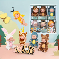 6pcs Fairy Princess Doll Set with Pajamas for Birthdays & Holidays