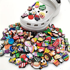26pcs 30pcs PVC Shoes Charm Cartoon Hole Buckle Clogs Accessories