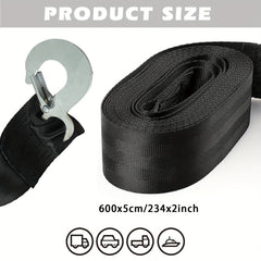 1m Tugboat Belt w/ Safety Snap Hook Boat Tow Rope