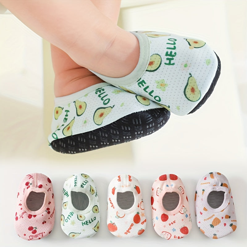Non Slip Baby Girls Fruit Floor Socks for First Walking