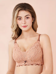 Scallop Trim Lace Wireless Bra