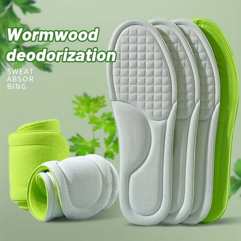 Memory Foam Insoles For Shoes Men Women Nano Antibacterial Massage Sport Insole