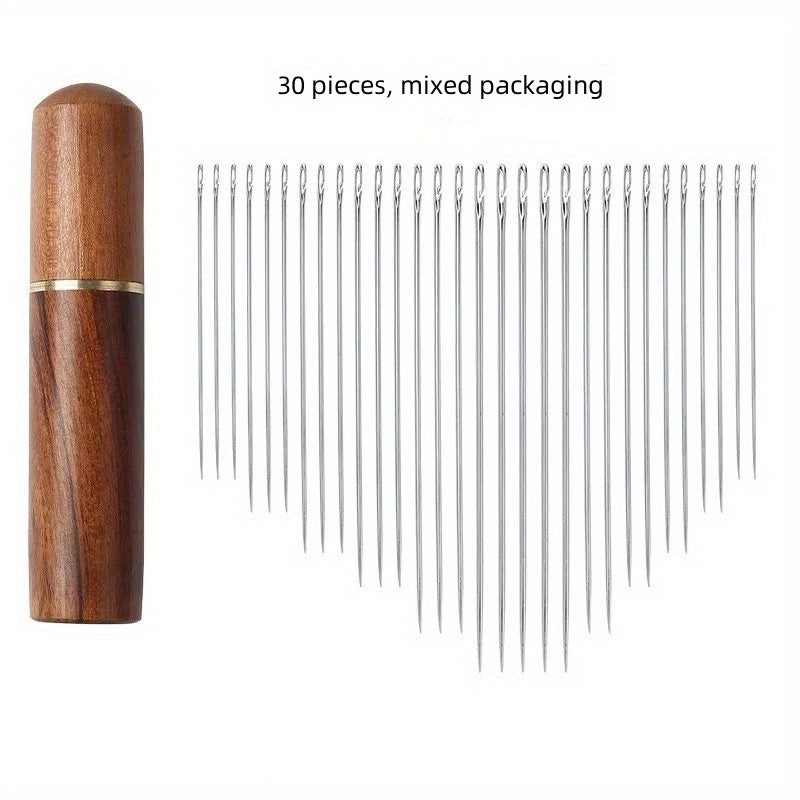 30pcs Elderly Hand Sewing Quilt Clothes Thread Needles