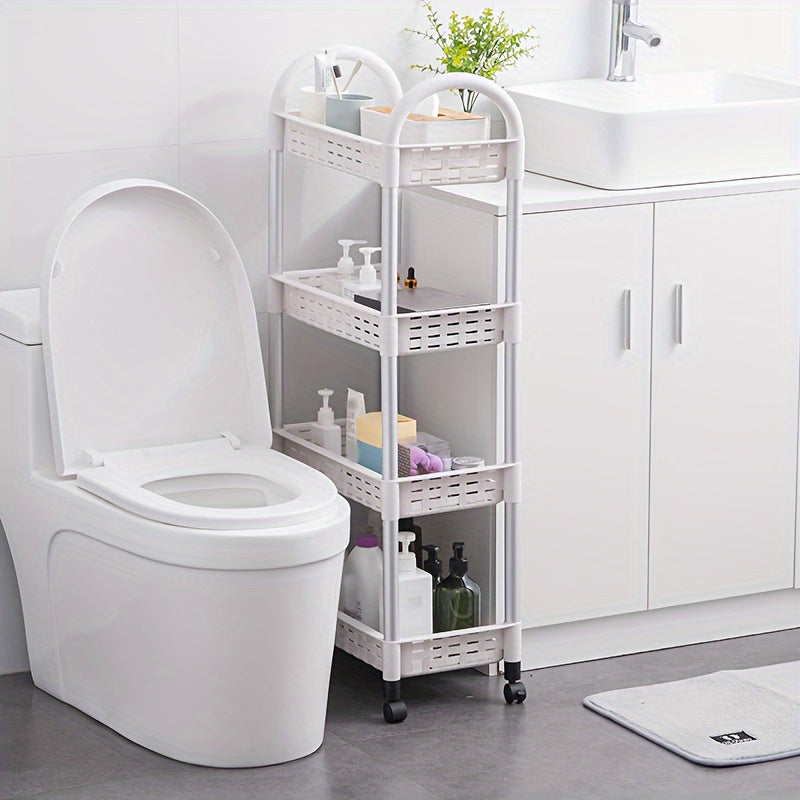 1pc Storage Rack Trolley Storage Rack grid Capacity Home Organization