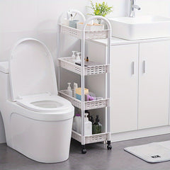 1pc Storage Rack Trolley Storage Rack grid Capacity Home Organization