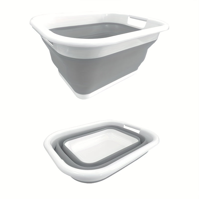 Foldable Storage Basket Outdoor Picnic Food Organizer