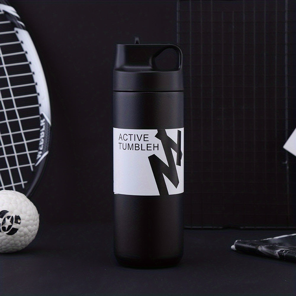 Large Capacity Leakproof Water Bottle with Straw for Outdoor Sports