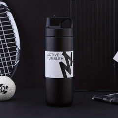 Large Capacity Leakproof Water Bottle with Straw for Outdoor Sports