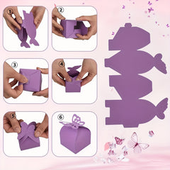 10pcs Pearlescent Paper Butterfly Decorations