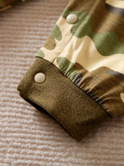 Cotton Camouflage Long Sleeve Romper Jumpsuit for Baby