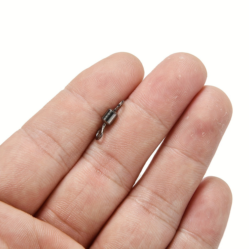 100pcs 8 Shaped Swivel Ring Fishing Barrel Line Hook Connector
