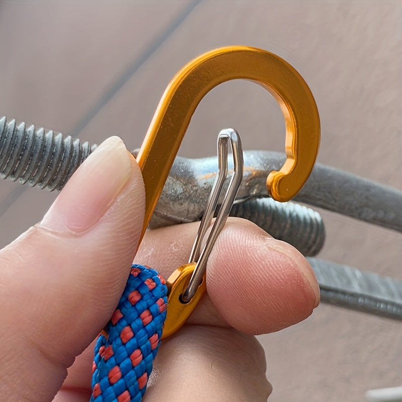 6pcs Heavy Duty Alloy Keychain Keyring for Outdoor Camping Hiking