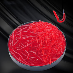 50pcs Silicone Fishing Lures Artificial Worm Soft Bait for Freshwater/Saltwater