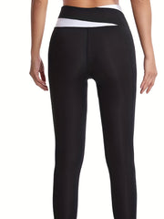 Colorblock Slim Fit Fitness Pants High Waist Yoga Pants