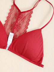 Front Buckle Lace Bra Removable Pads Beauty Back Lingerie