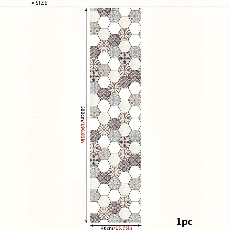 Thickened Simulation Tile Retro Pattern Floor Sticker Waterproof Home Decoration