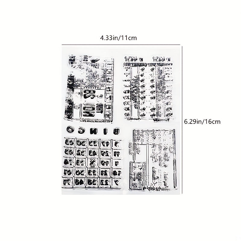 Numbers DIY Silicone Transparent Stamp