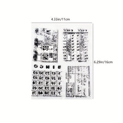 Numbers DIY Silicone Transparent Stamp