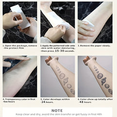 Triangle Couple Sisters Waterproof Tattoo Sticker