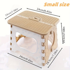 Portable Folding Stool Lightweight Plastic Chair Bathroom Camping Fishing